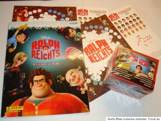 PANINI Disney RALPH REICHTS+250 Sticker+Stickeralbum+2 Brettspiele