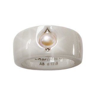 Charlotte Damen Ring Grundform Cha21 Ring d17,5 weiß Keramik 33