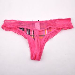 T317 Yes or No Lattice Mesh String Pink XS 34