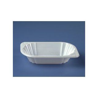 250 Imbiss Schalen, PP oval 300 ml 17, 2 cm x 9, 8 cm x 3, 9 cm weiss