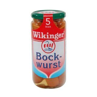 Wikinger Bockwurst   5 Stück  250 g   1 Glas mit 5 Stück à 50 gr