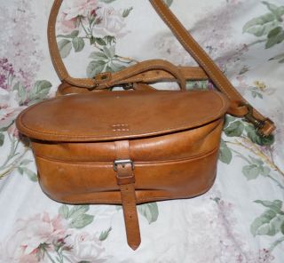 Vintage Leder Tasche Cross Body Saddle Leather BAG Echtleder