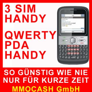 S320 Triple Sim 3 Karten Handy Dualsim Qwerty Tri Sim PDA  Internet