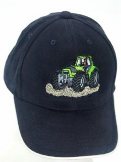 Baseball Kappe Cap blau   Traktor Trecker grün Bekleidung