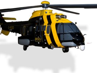 Aerospatiale Super Puma Bond Offshore Helicopter
