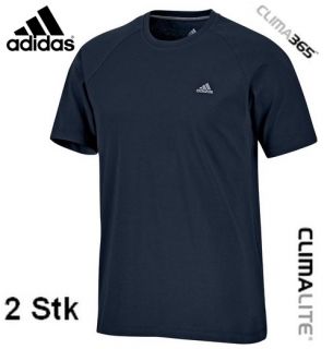 STK Adidas Ess Crew Tee Herren T Shirt [M] 50 dark navy blau Hose