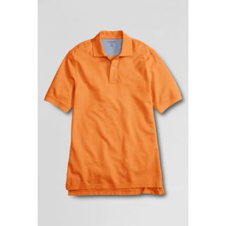 LANDS END Herren Piqué Polo Shirt Herrenshirt Freizeitshirt orange