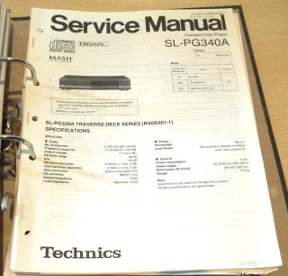Technics SL PG 340 A / CD Player Service Manual