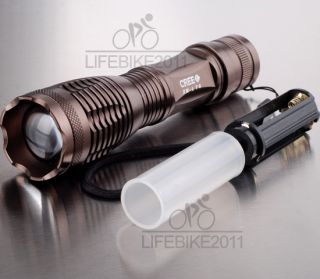 1800 Lumen Zoomable CREE XM L T6 LED 18650 AAA Flashlight Torch Zoom