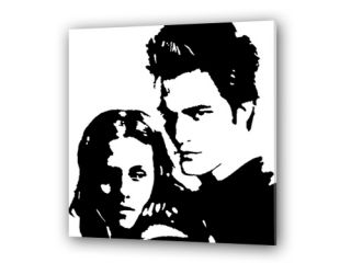 Twilight POP ART Edward und Bella Gemälde Bild echt handgemalt 80/80