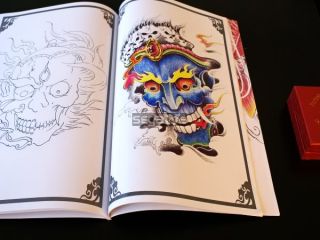 Rare Tattoo Flach Magazin Buchmanuskript art Design aus China LH