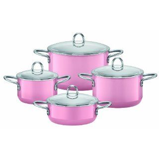 Silit 0015.1638.11 Topf Set 4 teilig, rose pink Küche