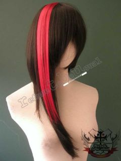PUNK ROCK VISUAL KEI CYBER RAVER HAIR EXTENSION 15 RED