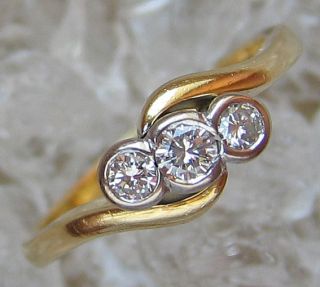 Schmuck 18kt 750 Gold Ring mit Brillant Ring Diamant Ring 357