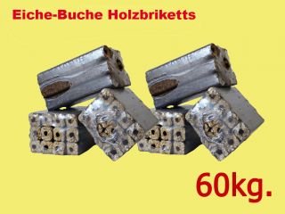 Pini Kay Eiche Buche Holzbriketts Brennholz Kaminholz 60kg 72 Briketts