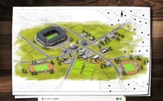 Fußball Manager 12 Neues Vereinsgelände in der 3D Ansicht
