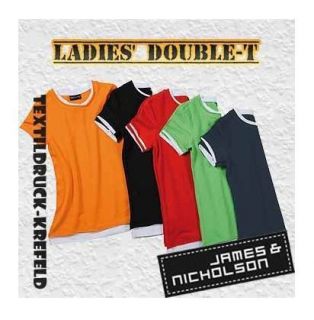 Ladies Double T James & Nicholson JN363 versch. Farben