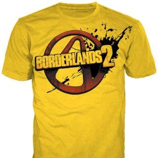 Borderlands 2   Yellow Logo T shirt