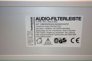 FISCH Audiotechnik Audio Filterleiste (AFL 166 S), 6 Steckplätze (6x