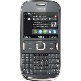 Nokia Asha 302 Smartphone 2,4 Zoll dunkelgrau Elektronik