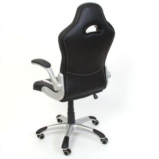 Ware Bürostuhl Chefsessel Drehstuhl N42 Kunstleder ~ schwarz mit