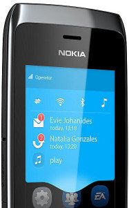 Nokia Asha 309 Smartphone (7,6 cm (3 Zoll) Touchscreen, 2 Megapixel