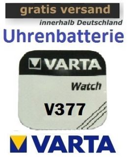 10x VARTA V377 Uhrenbatterie Knopfzelle SR66 SR626SW ^ Primär Silber