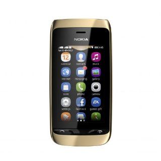 Nokia Asha 308 Dual SIM Smartphone 3 Zoll gold Elektronik