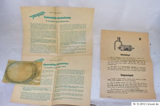 Original Fleischmann Dampfmaschine Alt mit Gebrauchsanleitung