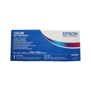 Epson 4 color ink cartridge for TM C100 / SJIC9P 