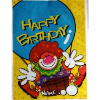 10 Geschenktaschen Happy Birthday Clown Spielzeug