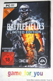 Battlefield 3   Limited Edition NEU NEW ungeöffnet (PC DVD) USK18