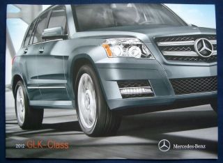 Prospekt brochure 2012 Mercedes GLK Class GLK Klasse (USA)