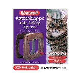 Staywell Katzenklappe 300 + 320 Typ 320 Holzfarben 