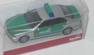 HERPA 045650 ++ BMW 5er Limousine Polizei 187 OVP ++ #KI_399