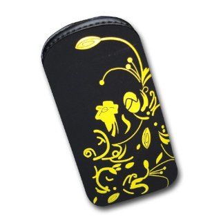 Handy Tasche schwarz/gelb Neu für Sony Ericsson Xperia Neo / Xperia