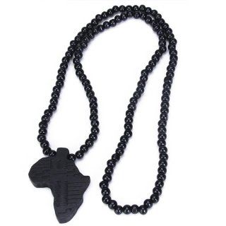 hölzern Afrika Anhänger Halskette