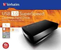 Verbatim 47658 Desktop 1TB externe Festplatte (8,9 cm (3,5 Zoll), SATA