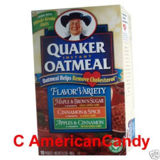 1x 404g Quaker Oatmeal Flavor Variety USA (22,25€/kg)