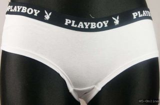 Jazzpants Hotpants Playboy S Weiss 2er Pack 2 Stück