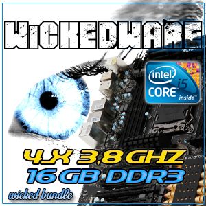 PC Bundle Intel Core i5 3570K 4x3,4GHz HD4000 Grafik 16GB #403
