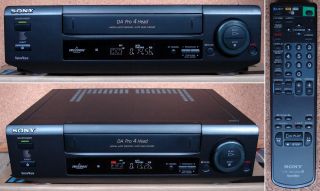 Sony VHS Videorecorder SLV E410 mit Fernbedienung, ShowView, Longplay