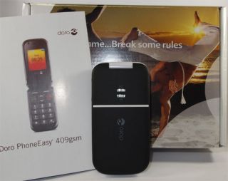 Doro Phone Easy 409 s GSM   Schwarz / Weiß (Ohne Simlock) Handy   NEU