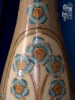 EDLE VASE im JUGENDSTIL  CRAQUELE Porzellan 45cm  Porcelain vase