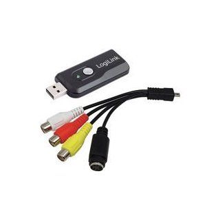 LogiLink VG0005B Audio und Video Grabber (MPEG2, S VHS, S Video, USB 2