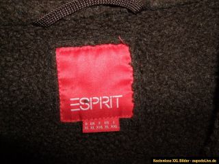Brauner Mantel   ESPRIT   Gr. XL   Kaputze   kuschlig warm und lang