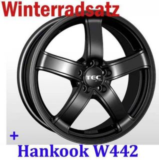 Hankook W442 Winterreifen + TEC Alufelgen schwarz 16 für Audi A3