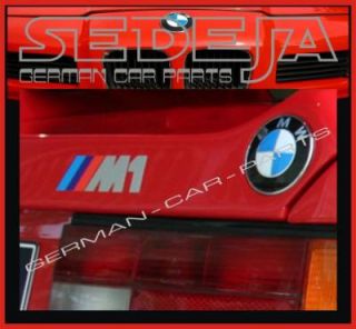 Orig. BMW M1 E26 Schriftzug Heck Aufkleber Motorsport
