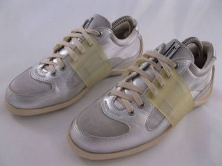 PIRELLI PZERO Sneaker in Silber aus Leder Gr. 38 #429