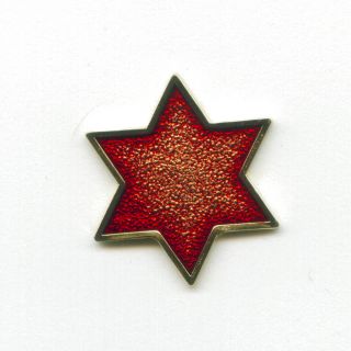  Jewish Star of David Hexagramm Symbol Badge Pin Pins Anstecker 446